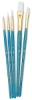 White Taklon, Set of 5 (#9174)