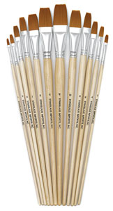 Flat Taklon, Set of 12