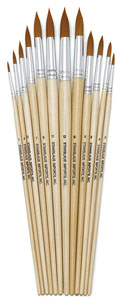 Round Taklon, Set of 12