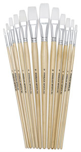 Flat White Nylon, Set of 12