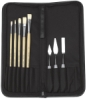Set of 6 Signet Brushes and 2 Palette Knives