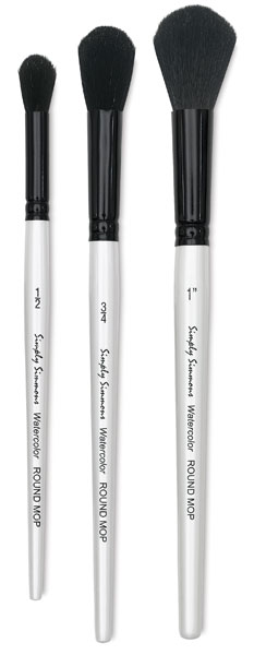 Black Goat Round Mop Brushes