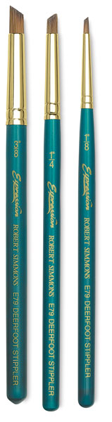 Deerfoot Stippler Brushes