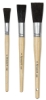 Dynasty Red-Letter Encaustic Black Bristle Oval Sash Brushes