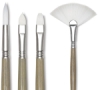 Escoda Perla Toray White Synthetic <nobr>Long Handle</nobr>