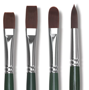 Ruby Satin Synthetic Brushes