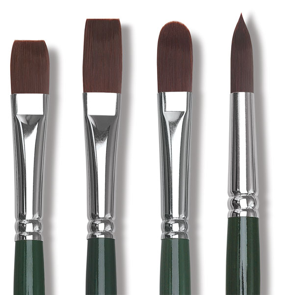 Ruby Satin Synthetic Brushes