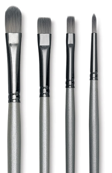 Titanium Pack R, Set of 4 Brushes