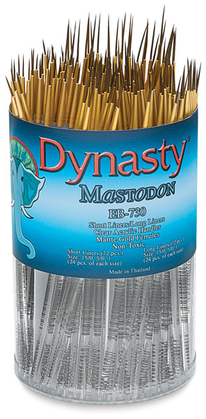 Synthetic Liner Brushes, Canister Set of 144
