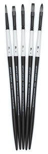 Artists' Acrylic Brushes, Set of 5