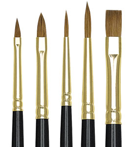 Renaissance Red Sable Brush Set