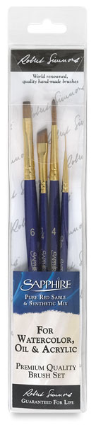 Sapphire Pack X, Set of 4 Brushes