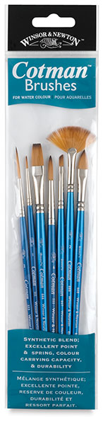 Cotman Watercolor Brushes, Set of 7