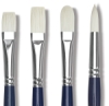 Bristlon Stiff White Synthetic Brushes