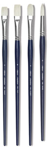 Bristlon Stiff White Synthetic Brushes