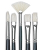 Winton Hog Bristle Brushes, Set of 5