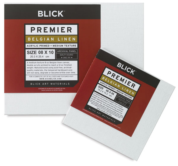 Belgian Linen Archival Panel, Acrylic-primed