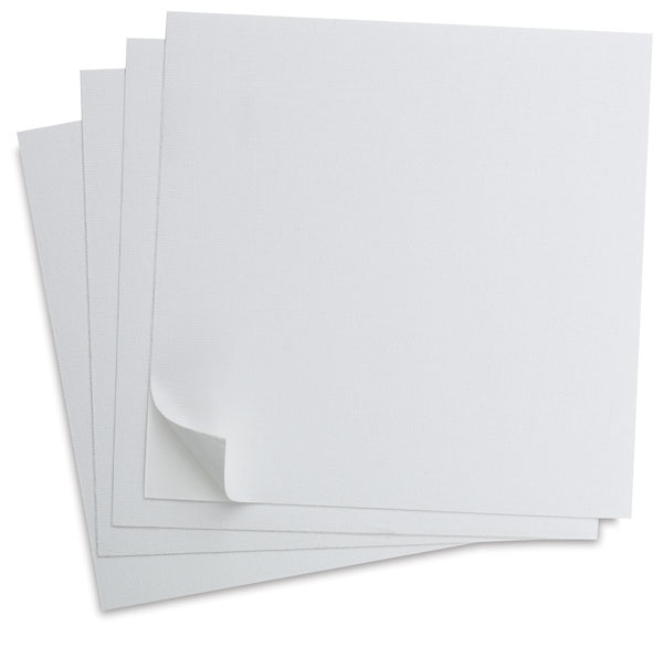 Stick-On Canvas Sheets, Pkg of 4