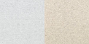 Oil-Primed Linen (Left) and Raw Linen (Right) Surfaces