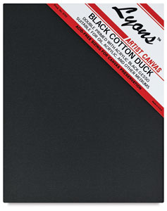 Black-Primed Stretched Canvas