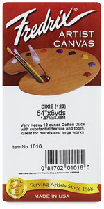 Style 123 Dixie Primed Cotton Canvas, Roll