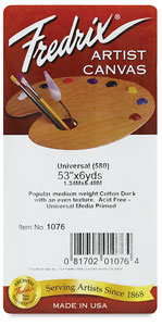 Style 580 Universal Acrylic Primed Cotton Canvas Roll