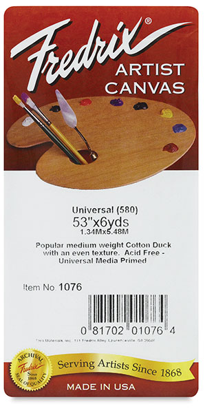 Style 580 Universal Acrylic Primed Cotton Canvas Roll