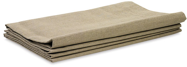 Raw Belgian Linen Canvas Blanket