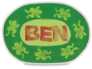 Oval Placemat, Sample Artwork