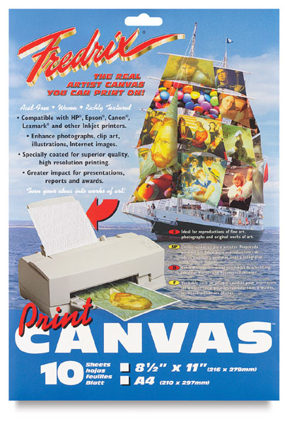 Inkjet Canvas, Pkg of 10 Sheets