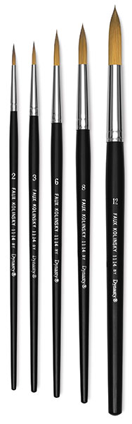 Faux Kolinsky Round Brushes