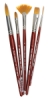 Golden Natural Brushes for Watercolor, Set of 5