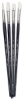 Bristlon Synthetic Bristle Brushes for Oil/Acrylic, Set of 4