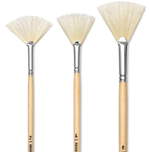 Hog Bristle Fan Brushes