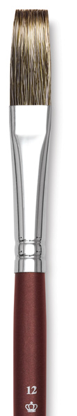 Flat, Size 12, Short Handle