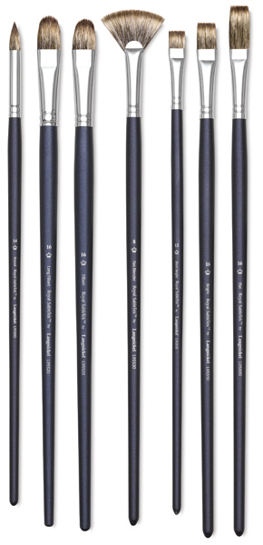 Royal SableTek Brushes, Long Handle