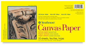 Canvas Paper Pad, 10 Sheets 6" × 12"