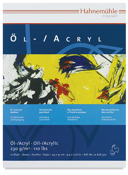 Oil and Acrylic Paper Pad, 10 Sheets