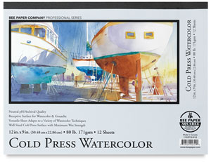 Watercolor Paper Pad, 12 Sheets