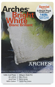 Pkg of 5 Sheets, Cold Press
