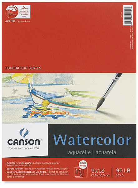 Watercolor Pad, 15 Sheets