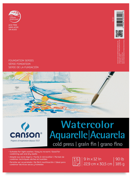 Watercolor Pad, 15 Sheets