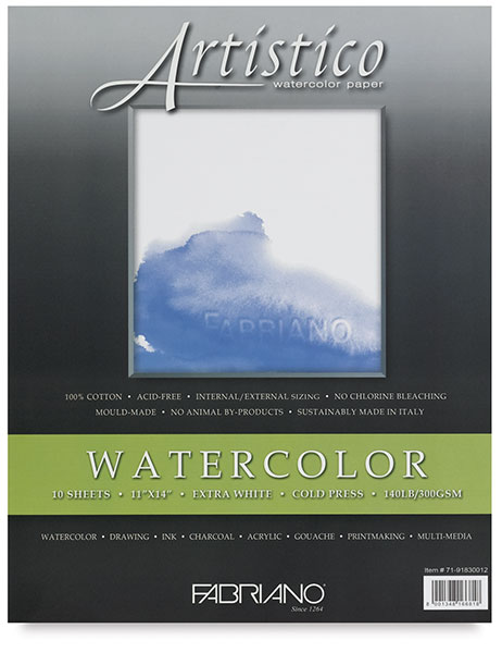 Pkg of 10 Sheets, Cold Press