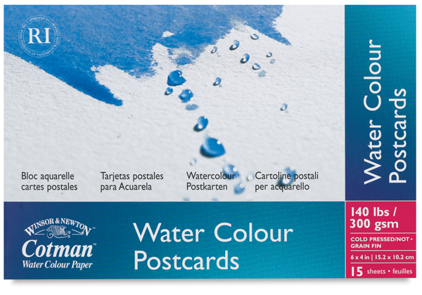 Watercolor Postcard Pad, 15 Sheet Pad Watercolor Postcard Pad, 15 Sheet Pad