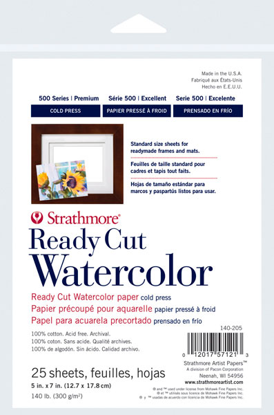 Cold Press Ready Cut Watercolor Sheets