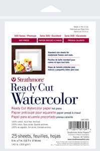 Hot Press Ready Cut Watercolor Sheets