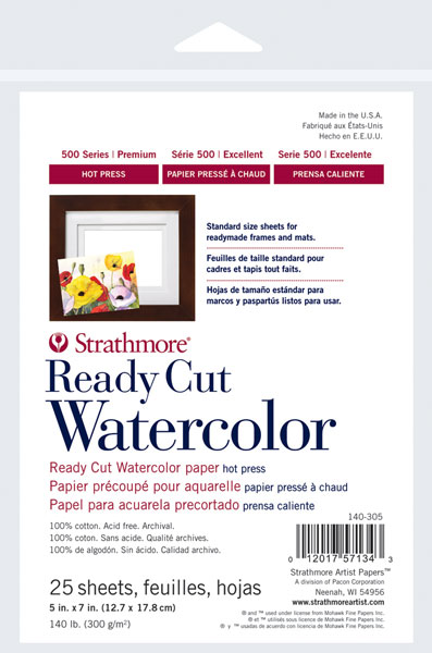 Hot Press Ready Cut Watercolor Sheets
