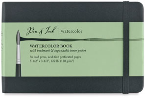 Watercolor Book, 28 Sheets 5½" × 3½" Landscape