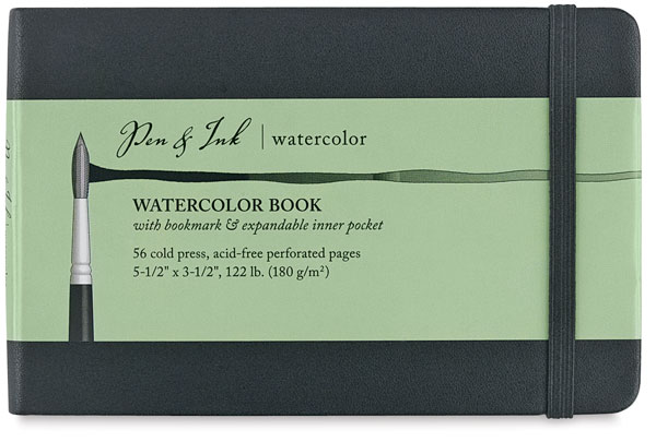 Watercolor Book, 28 Sheets 5½" × 3½" Landscape