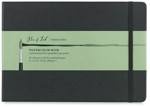 Watercolor Book, 20 Sheets 8" × 5½" Landscape